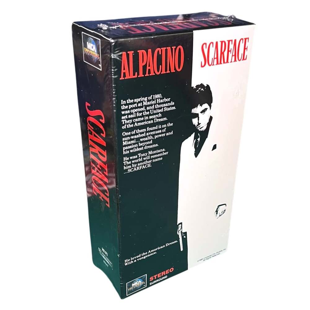 Scarface VHS 1983 2-Tape Box Set MCA Home Video Al Pacino Sealed